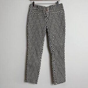 Anthropologie Cartonnier Charlie Ankle Pants, Black/Ivory | Size XS | Funky 90s